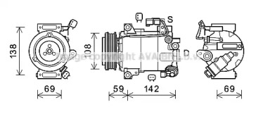 AVA QUALITY COOLING fdk603 -  Компрессор, кондиционер